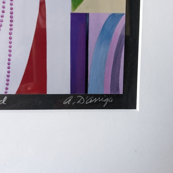 Framed print of "That Lady in Red" numbered and signed by D'Arrigp - Picture 3 of 5